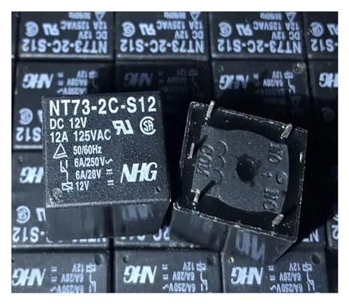 Relais NT73-2C-S12 DC12V à 5 broches pour circuit électronique inverseur