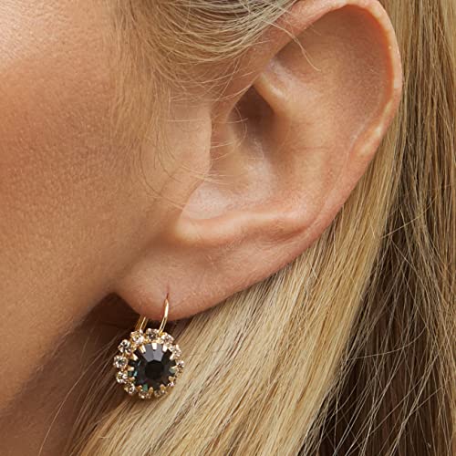 Brazel 18K Gold Plated Crystal Flower Earrings for Women3