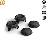 SCUF Control Thumbstick Grips - 6 Pack with 2 Bases - Tactic - Joystick Thumb Grips For Xbox One and Xbox Series X S, PS4, PS5, Nintendo Switch Pro Controller - Black