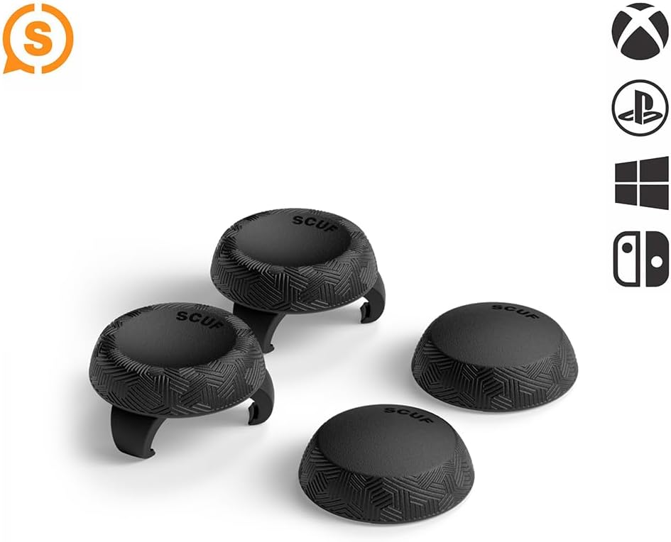 SCUF Universal Thumbstick Grip, 6 Pack - Tactic - Black