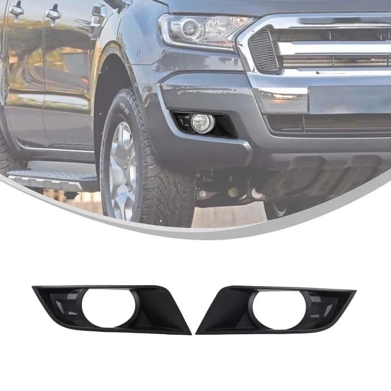 Boîtier feu arrière Ford Ranger Wildtrak T7 2016-2018 cache antibrouillard ABS noir mat - 2