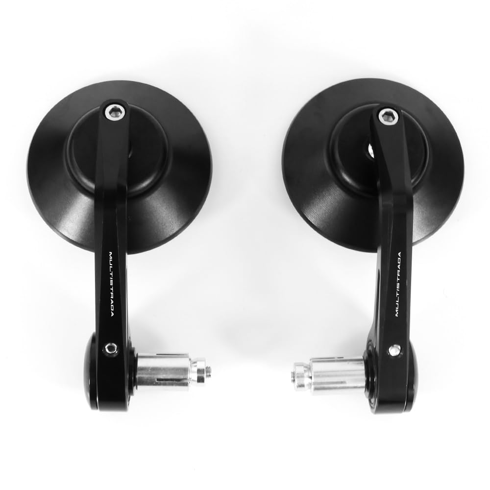 Rétroviseurs moto fins en aluminium noir Ducati Multistrada Enduro