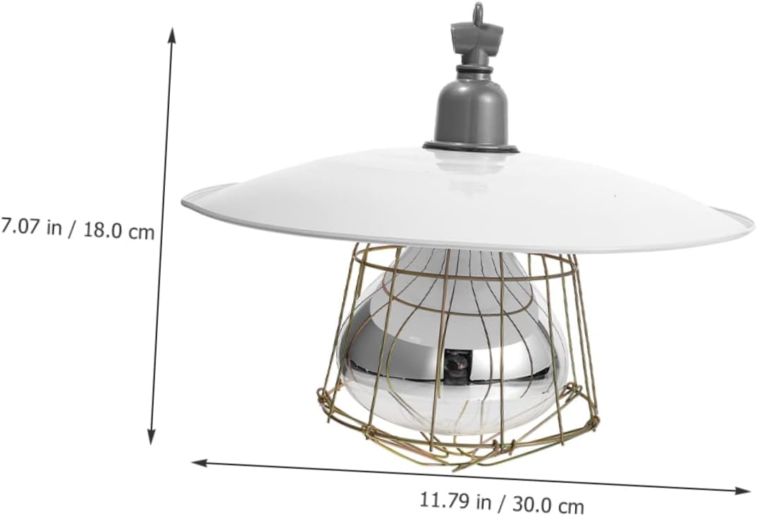 Milisten 200w Bird Heat Lamps Chickens Coop Heater Livestock Heat Lamp Safe Thermostat for Animal Welfare