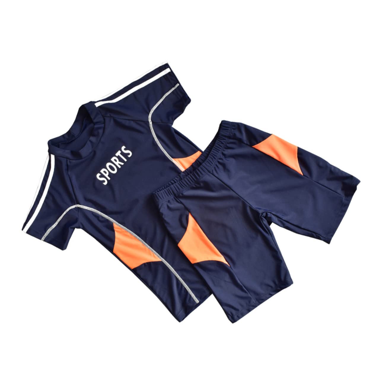 iplusmile Maillot de Bain Deux Pièces Garçon Protection Solaire avec Chapeau pour Plage et Activités Aquatiques