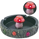Neletao Cute Ash tray Cool Ashtrays for Weed Smokers & Bong Users, Fantastical Mushroom Ashtray Resin Ashtray Decor for Home Office, Ornament Gifts