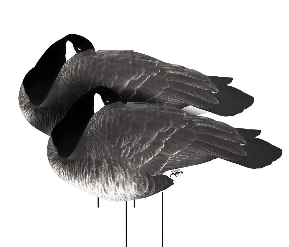 White Rock Flocked Head Silhouette Decoys - Sleeper Dozen
