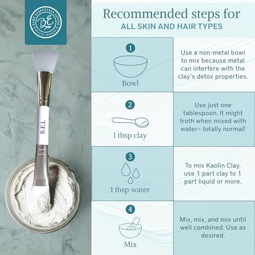 Bare Essentials Living - White Kaolin Clay Powder (2 lb) 100% Natural White Powdered Clay for Seed Bombs, White Clay Mask, DIY Spa, Soap, Bath Bomb, Deodorant, Can be Used as Kaolin Clay for Gardening