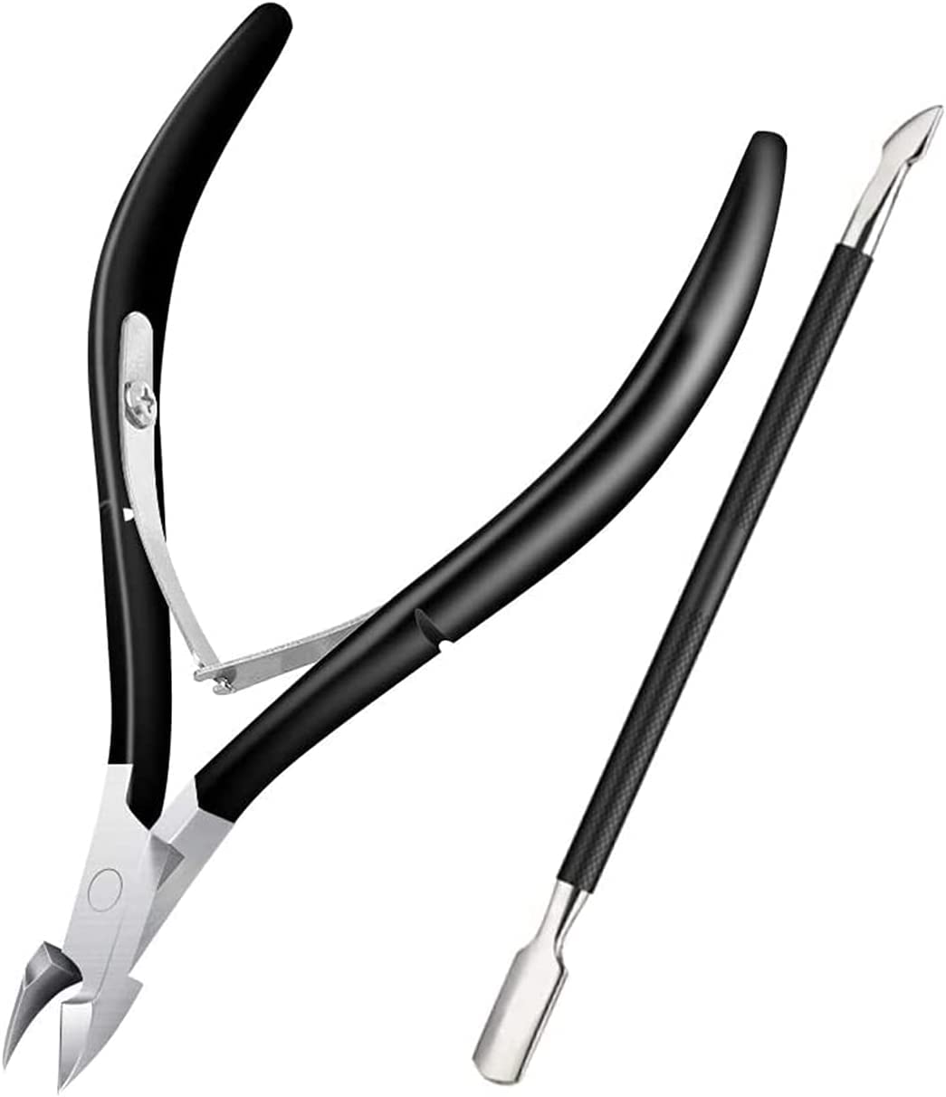 Velkomin - Taglierina per cuticole, tagliacuticole professionale in acciaio inox per cuticole, per unghie e piedi