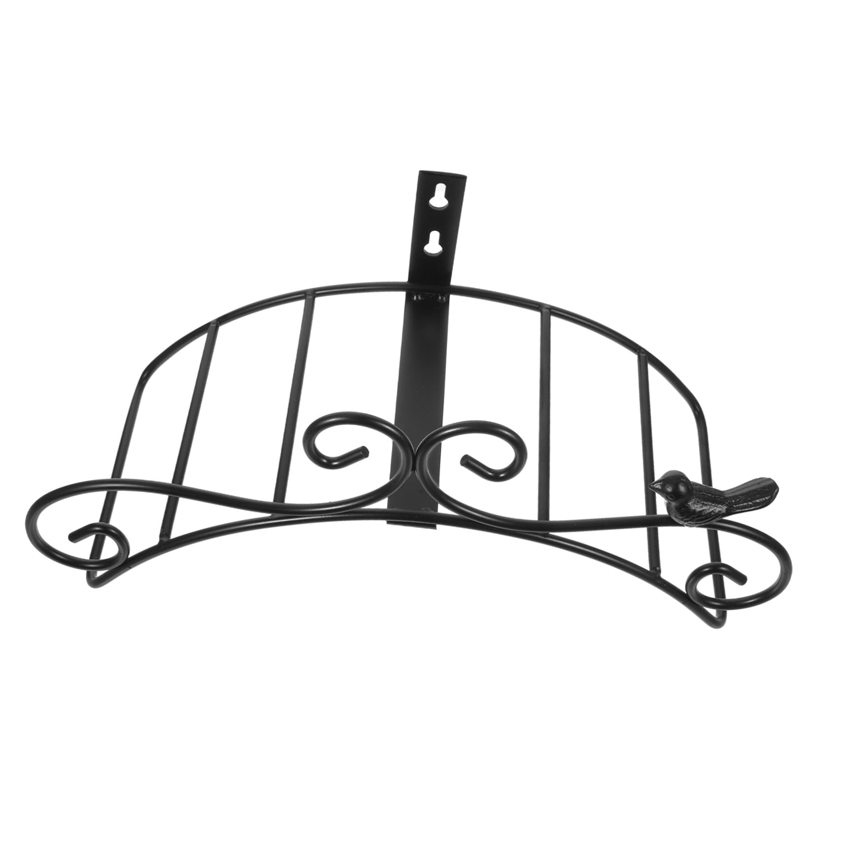 Soporte Montaje en Pared de Hierro Negro, de Manguera de Jardín