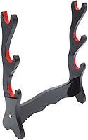Vista 3 de CNLQ 1, 2, 3, 4 capas acolchadas para proteger la espada samurái japonesa, Katana Wakizashi Tanto soporte de soporte de exhibición para todas