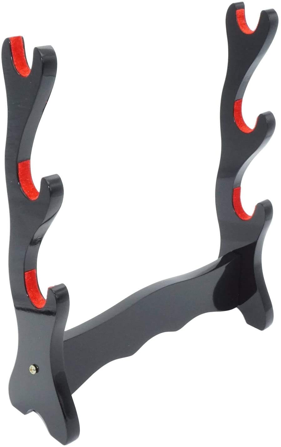 CNLQ Velvet Padded Sword Stand Felt Protect Display Holder Samurai Sword Katana Wakizashi Tanto Holder