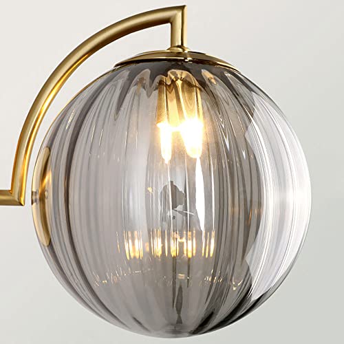 Lampade da Parete per Camera da Letto Sfera di Cristallo Apparecchio di Illuminazione Versatile per la casa Spazi Commerciali Elegante Finitura Color caffè per l'arredamento