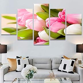 SIGNWIN 5 Panel Canvas Wall Art Modern Art...