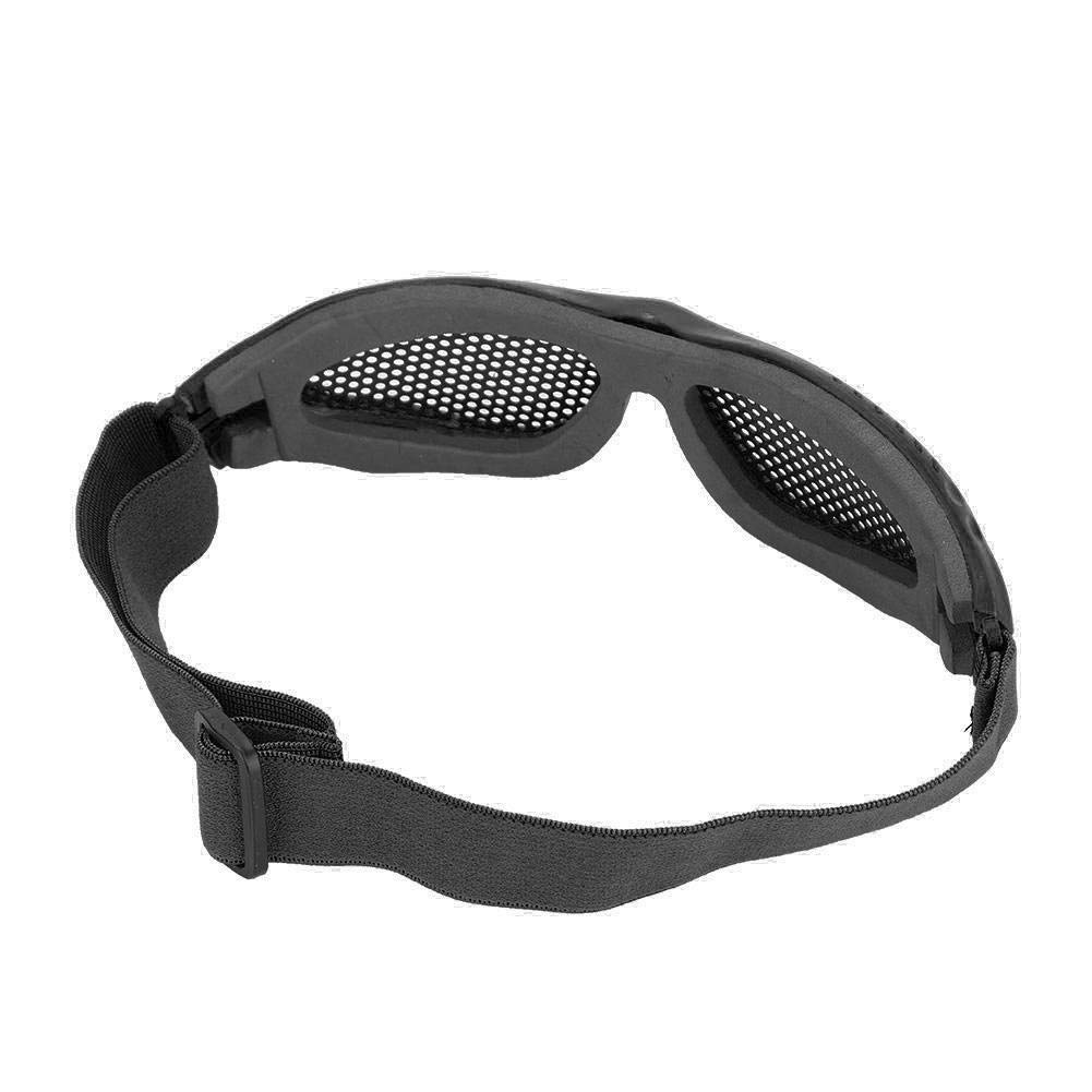 Lunettes de Protection en Maille, Lunettes de Jeu CS de Protection des Yeux Airsoft en Maille métallique avec Sangle réglable