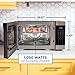 GE 4-in-1 Countertop Microwave Oven, Complete With Air Fryer, Broiler & Convection Mode, 1.0 Cubic Feet Capacity, 1,050 Watts, Kitchen Essentials for the Countertop or Dorm Room, Stainless Steel