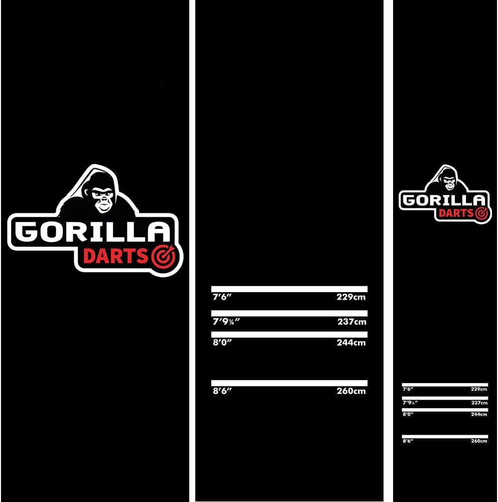 Gorilla Darts Professional Heavy Duty Rubber Dart Mat With 4 Throwing
