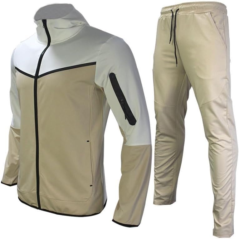 Men's Sports Casual Suits Outdoor Mountaineering Suits Casual Thickened Hooded Long-sleeved Sportswear