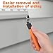 Vinyl Siding Removal Tool - Extra Long Handle, Steel Blade, Non-Slip Grip for Installation and Removal