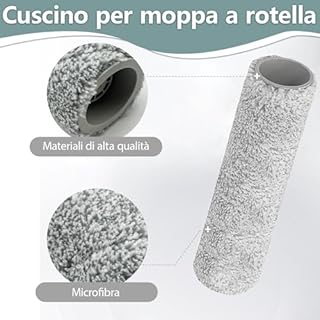 Homruich 24 pezzi di Accessori per Ecovacs Deebot T80 Omni/T80 Aspirapolveri, 2 Spazzole Principali,2 Rulli di Pulizia Mopp,6 Filtri,6 Sacchi di Polvere,6 Spazzole Laterali,2 Strumenti di Pulizia