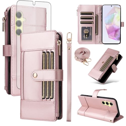 Protection Samsung Galaxy A35 5G antichoc et étui porte-carte RFID