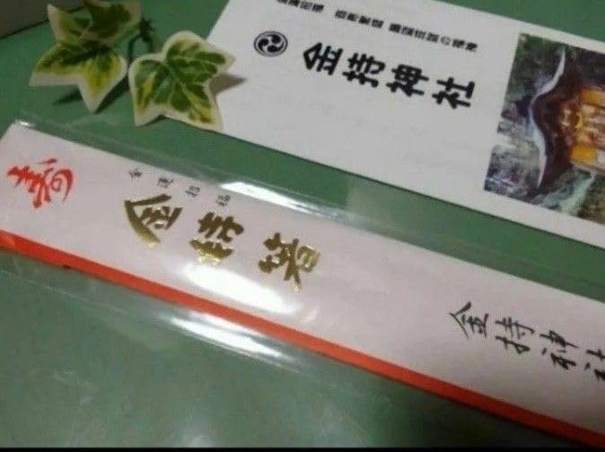 2点セット 金運最強日 己巳の日 つちのとみのひ お札 金持箸 金運祈願 開運祈願 家業繁栄 家内安全 金持神社 鳥取県金色開運
