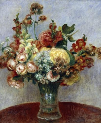 Impression toile Fleurs dans un vase Renoir pour créer un salon chaleureux