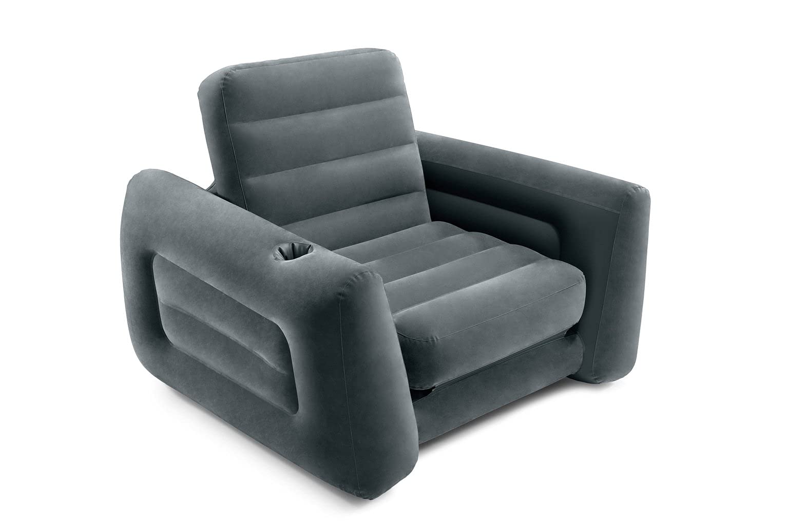 Inflatable Pull-Out Chair Convertible Into Air Mattress