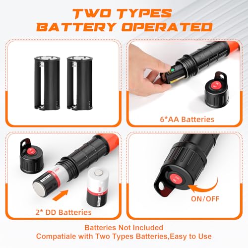 image for MANPICTE Portable Fuel Transfer Pump, Battery Powered Siphon Pump for 