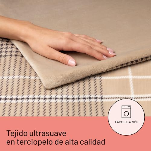 Miniatura 7 de Daga Manta Térmica Eléctrica De Sofá Relax Suave Xl, Tecnología Intellisense, Tejido Ultrasuave, Multi-Temporizador, 6 Niveles De Temperatura, 140x180 Cm