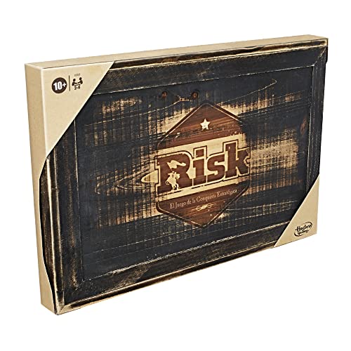 Juego Risk Rustic Series Hasbro con acabado madera multicolor 2