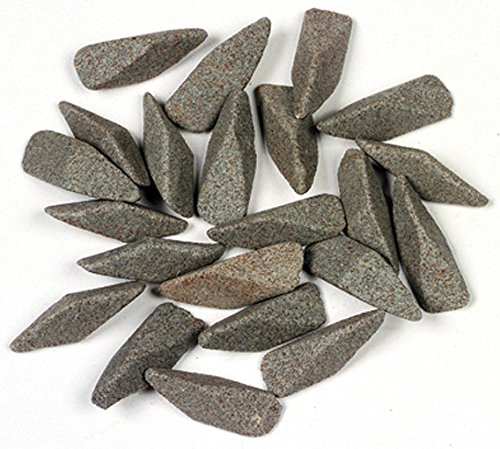 Raytech 41-328 Polyhedrons Ceramic Media, 90 lbs/cu ft Density, 3/8" Size, 20lbs Weight