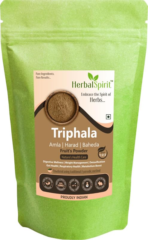 Herbal Spirit Triphala 3 2 1 Ratio Powder, 900gm | Triphala Churna Powder 1 2 3 Ratio | Triphala Powder 1 2 3 Ratio | 3 2 1 Triphala | 123 Ratio Triphala | Triphala 1 2 3 Ratio | Triphala Churna |-image-6