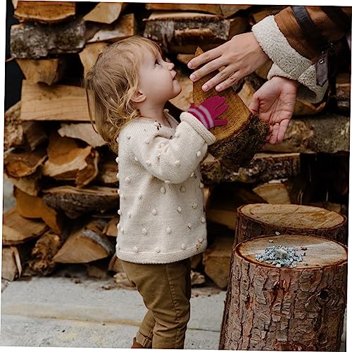 6Pairs Knitted Gloves Warm Full Finger Mittens for Boys for Cold Weather Soft Comfortable Suitable for Ages Random Colors4