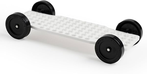 Chasis en blanco | Crea un auto personalizado con bloques Lego para correr en pistas de derby | Totalmente ensamblado y listo para correr | Diseñado para velocidad y aprendizaje STEM