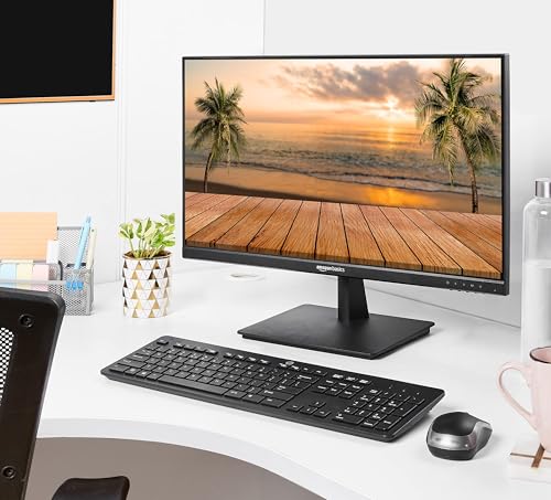 amazon basics 23.8 inches IPS Monitor with Borderless Design, FHD 1920 x 1080 Pixels, 16.7 M Colors, HDMI & DP Port Connectivity (Black) - Image 6