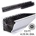 GutterBrush Gutter Guard for 5 Inch Gutters – 15 Ft DIY Leaf Filter Insert, Gutter Protection Brush Blocks Leaves & Debris, 4.25