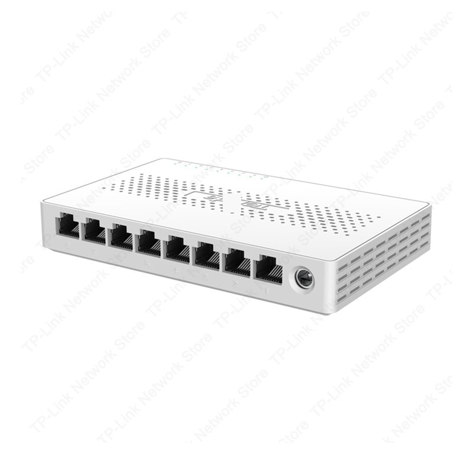 Commutateur 2,5 GbE 2,5 GBASE-T 8 ports 2,5 G RJ45 Plug and Play Commutateur réseau mural Gibabit Enternet LAN Hub (avec adaptateur US)