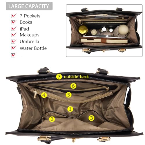 Conjunto de bolso satchel y cartera para mujer miniatura 6