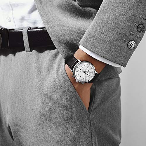 Image of FEICE Men's Watches Ultra Thin Analog Quartz Watch Stainless Steel Luminous Dual Time Casual Watches for Men with Leather Bands Calendar -FS021