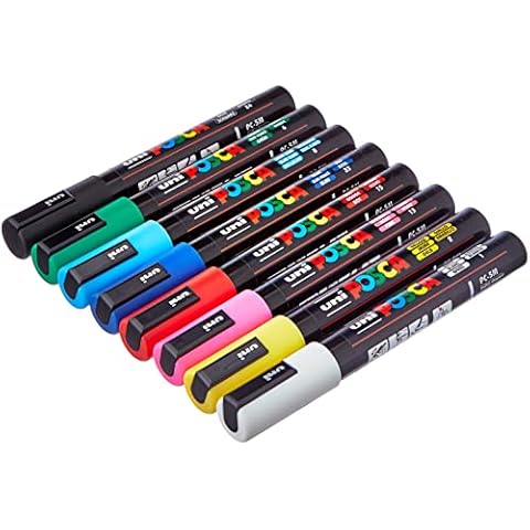 UNI Posca Set PC 5M Basic - Pack 8 rotuladores Cover