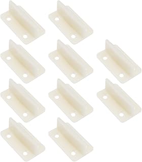 The Lord of the Tools 10pcs Plastic Door Floor Guide Wooden Sliding Door Hardware Bottom Guide Suitable for Wooden Sliding Door Milky White 44x26x17mm