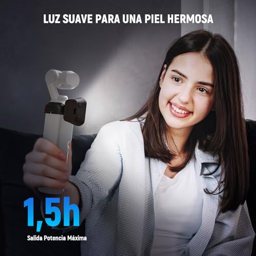 Mini luz LED de relleno para vlogging nocturno y selfies con cámara de acción dji OSMO Pocket 3 5