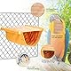 Vogel Hängematte Etagenbett, Vogelnest Höhlen Schlafplätze Vogelkäfig Zubehör Vogel Spielzeug Vogelnest Etagenbett Hängende Hängematte für Wellensittich Nymphensittich Finken Hamster Rennmaus (Orange)