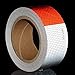 Brightplus DOT-C2 Reflective Tape, Auto Car Motorcycle Trailer Truck Caution Reflectors,11'' Red and 7'' White Adhesive Safety Warning Tape (2