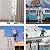 Telescoping Ladder 12.5FT,BOWEITI Extension Step Ladder One Button Retraction,Aluminum Collapsible Ladder Slow Down Design for Home RV Loft,330 lbs Max Capacity