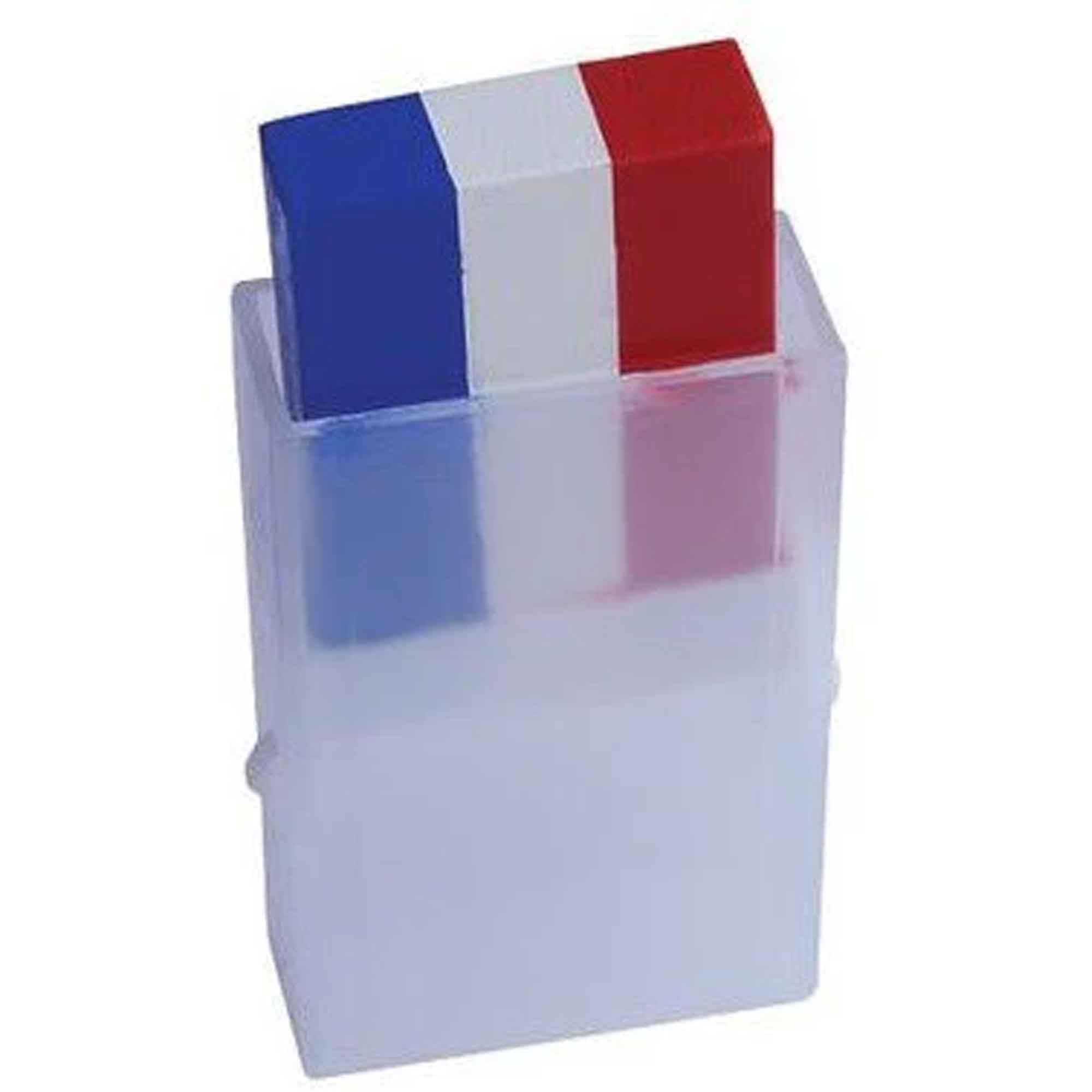 THE REPLICANT Stick Maquillage France Bleu Blanc Rouge – Peinture Faciale Supporter Tricolore 4,5 x 3 x 1 cm Sûr pour la Peau pour Match de Foot, Rugby et Fete Nationale 14 Juillet