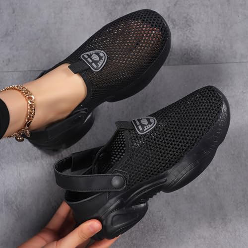 Womens Walking Shoes Closed Toe Platform Fashion Sneakers For Women Comfortable Slip On Lightweight Casual Sports Shoes Outdoor Non-Slip Breathable Running Workout Athletic Sneakers4