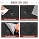 DUOXIN Leder Patch Selbstklebend, 40 * 77cm Kunstleder Selbstklebend Upgrade Sticker Dicker Leder Reparatur Patch PU Lederreparaturband für Möbel, Sofas, Autositze, Taschen(Schwarz)