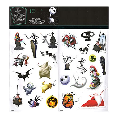 Disney Nightmare Before Christmas Mini Backpack for Girls - Bundle 12” Jack Skellington Backpack with Front Pocket Plus Stickers, Water Bottle, More4