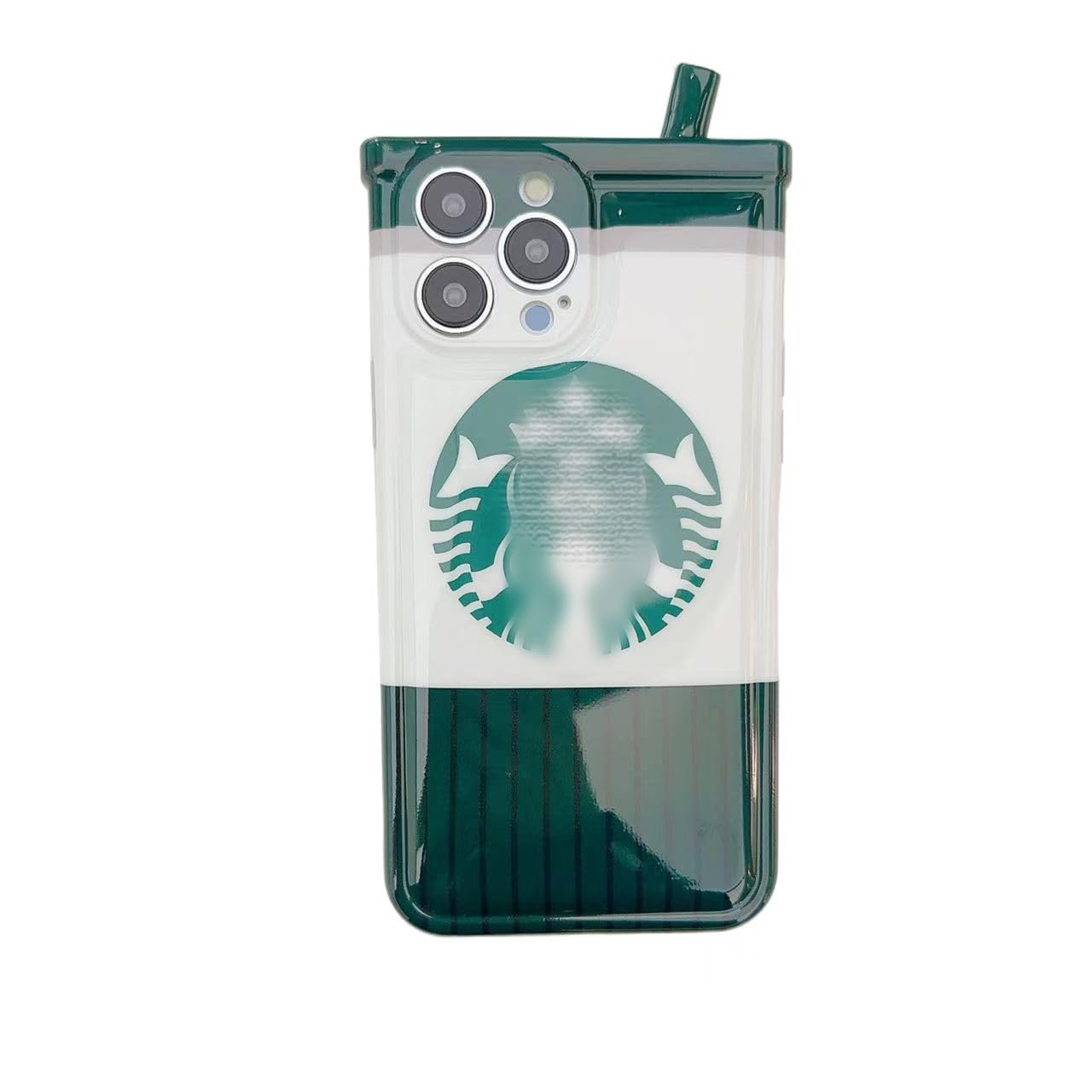 for iPhone 13 pro Case Cute Soft Shockproof 3D Cartoon Funny Unique Kawaii Milk Coffee Tea Cup Phone Protective Phone Cover for Women Girls (Green)